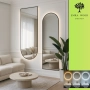 Lustro AMARE DUO – zestaw luster półowalnych LED w ramie MDF do salonu, sypialni, przedpokoju i garderoby